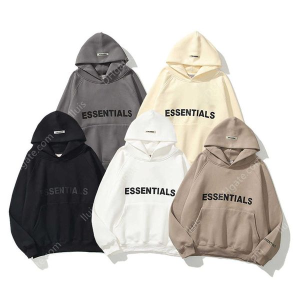 essentials hoodies men's and women's sweatshirt silicone letter print hoodie fashion hip hop street sweat with tag, Black 
essentials hoodies men's and women's sweatshirt silicone letter print hoodie fashion hip hop street sweat with tag, Black
