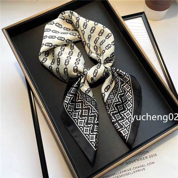 2022 nice quality classic 100% silk scarf for women spring design chain style long scarves scarfs wrap with tag 70x70cm shawls, Blue;gray
2022 nice quality classic 100% silk scarf for women spring design chain style long scarves scarfs wrap with tag 70x70cm shawls, Blue;gray