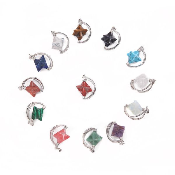 pendant necklaces natural crystal quartz rotate merkaba star stone chakra pendant necklace hexagonal pointed energy reiki he dhgarden dh7sz, Silver
pendant necklaces natural crystal quartz rotate merkaba star stone chakra pendant necklace hexagonal pointed energy reiki he dhgarden dh7sz, Silver