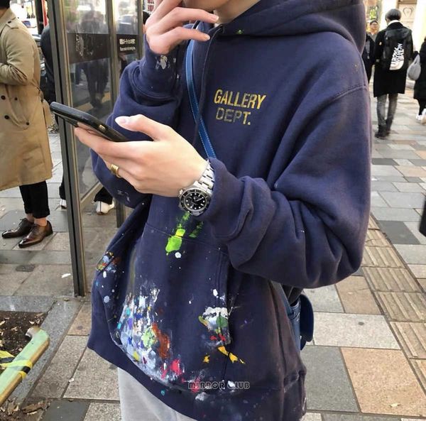 mens hoodie gallerysdepts hand painted splash graffiti washed old virgil same sweater, Black
mens hoodie gallerysdepts hand painted splash graffiti washed old virgil same sweater, Black