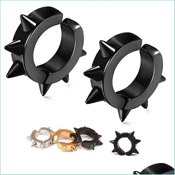 clip-on screw back clip on stainless steel spike hoop earrings screw back sier gold stud rings ear cuff women men hip hop fashion dhy7c, Silver
clip-on screw back clip on stainless steel spike hoop earrings screw back sier gold stud rings ear cuff women men hip hop fashion dhy7c, Silver