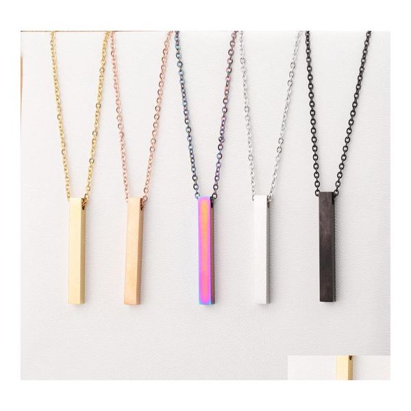 pendant necklaces colorf rec pendant necklace for women men trendy simple stainless steel chain necklaces jewelry gift wholesale dro dh1tt, Silver
pendant necklaces colorf rec pendant necklace for women men trendy simple stainless steel chain necklaces jewelry gift wholesale dro dh1tt, Silver