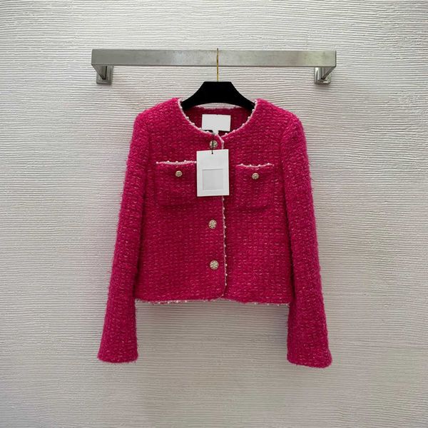 womens jacket luxury pearl decoration round neck long sleeve pocket short jackets soft waxy wool tweed fabric custom button open slim coats, Black;brown
womens jacket luxury pearl decoration round neck long sleeve pocket short jackets soft waxy wool tweed fabric custom button open slim coats, Black;brown