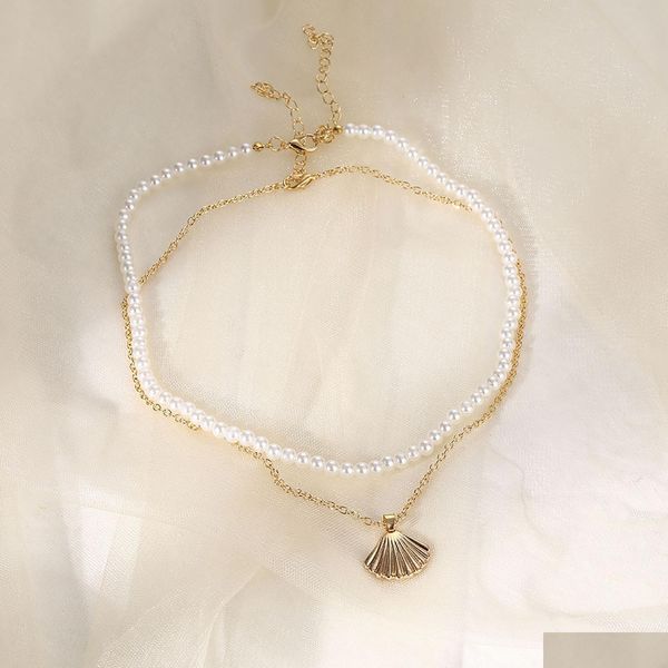 pendant necklaces double layer pearl shell choker necklace for women bohemia summer vacation beach scallop necklaces ocean g dhgarden dhlu2, Silver
pendant necklaces double layer pearl shell choker necklace for women bohemia summer vacation beach scallop necklaces ocean g dhgarden dhlu2, Silver