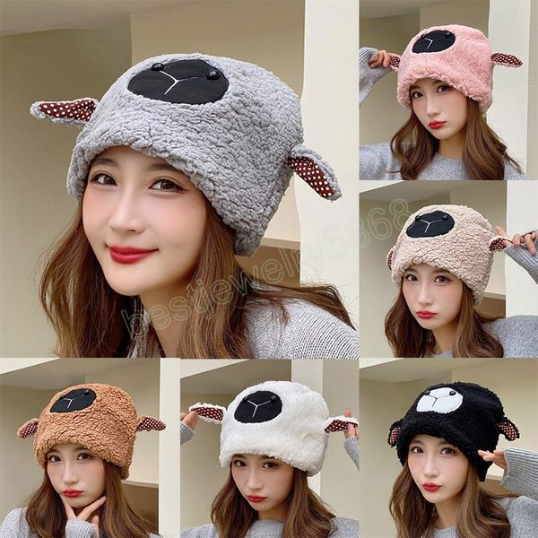 winter hat female lovely lamb ear protection hats for women korean cartoon sheep warm bomber skullies beanies caps kids gift, Blue;gray
winter hat female lovely lamb ear protection hats for women korean cartoon sheep warm bomber skullies beanies caps kids gift, Blue;gray