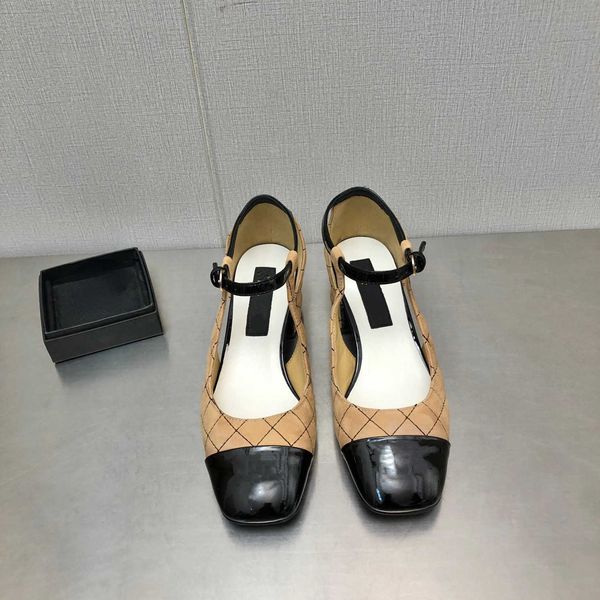 dress shoes lady style 2022 new mary jane shallow mouth women's shoes color contrast straight line cowhide round head sandals, Black
dress shoes lady style 2022 new mary jane shallow mouth women's shoes color contrast straight line cowhide round head sandals, Black