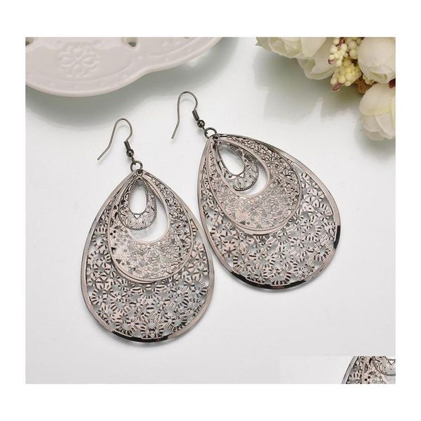 dangle chandelier exaggerated metal water drop dangle earrings atmospheric disc mtilevel fashion retro round boho style hollow lad dh9ik, Silver
dangle chandelier exaggerated metal water drop dangle earrings atmospheric disc mtilevel fashion retro round boho style hollow lad dh9ik, Silver