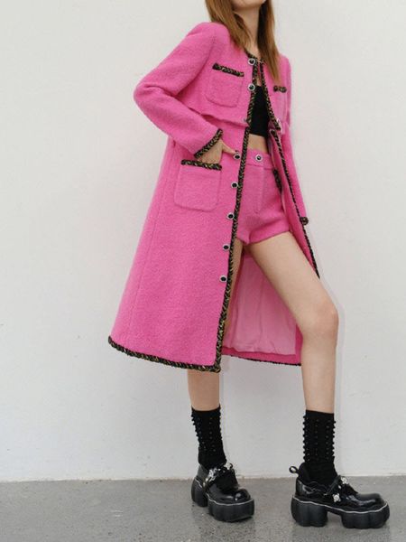 1113 2022 runway autumn dress crew neck long sleeve pink brand same style empire womens dress fashion changji, Black
1113 2022 runway autumn dress crew neck long sleeve pink brand same style empire womens dress fashion changji, Black