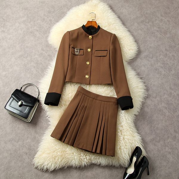 two piece dress european and american women's clothing for autumn/winter 2022 long sleeved single breasted short jacket pleated skirt s, White
two piece dress european and american women's clothing for autumn/winter 2022 long sleeved single breasted short jacket pleated skirt s, White