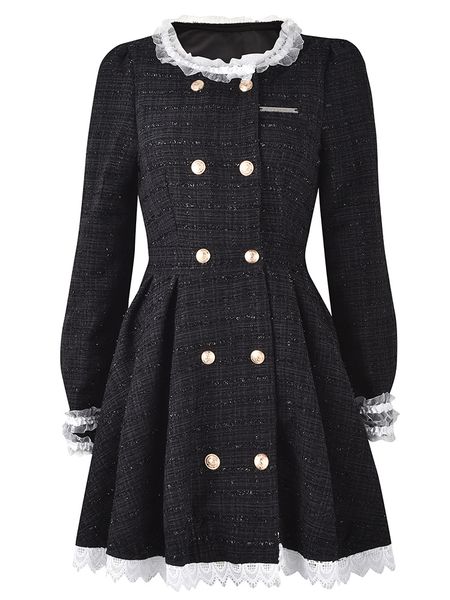 1113 2022 runway autumn dress crew neck long sleeve tweed brand same style empire womens dress fashion changji, Black
1113 2022 runway autumn dress crew neck long sleeve tweed brand same style empire womens dress fashion changji, Black