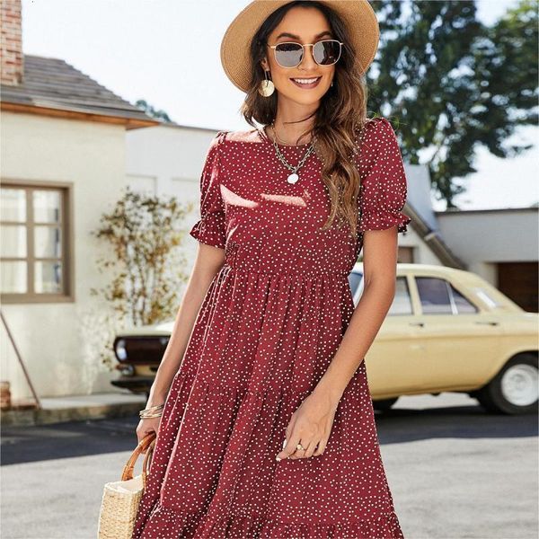 party dresses spring summer women dress dot print midi elegant retro o neck short sleeve females dress casual boho soft ladies clothes 22112, White;black
party dresses spring summer women dress dot print midi elegant retro o neck short sleeve females dress casual boho soft ladies clothes 22112, White;black