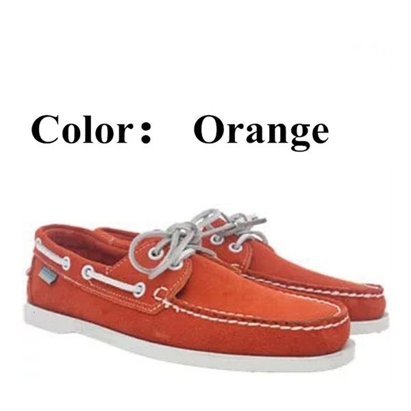dress shoes men genuine nubuck leather docksides casual boat brand designer flat loafers for homme femme orange color x130 221123, Black
dress shoes men genuine nubuck leather docksides casual boat brand designer flat loafers for homme femme orange color x130 221123, Black