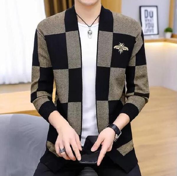 2023 new autum winter knitted men cardigan sweater gray blue korean casual coats jacket mens clothing, White;black
2023 new autum winter knitted men cardigan sweater gray blue korean casual coats jacket mens clothing, White;black