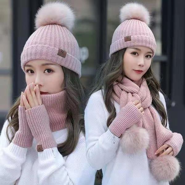 scarves women winter hat scarf gloves sets female three piece knitted hats scarf set caps for girl warm skullies beanies hat 221123, Blue;gray
scarves women winter hat scarf gloves sets female three piece knitted hats scarf set caps for girl warm skullies beanies hat 221123, Blue;gray