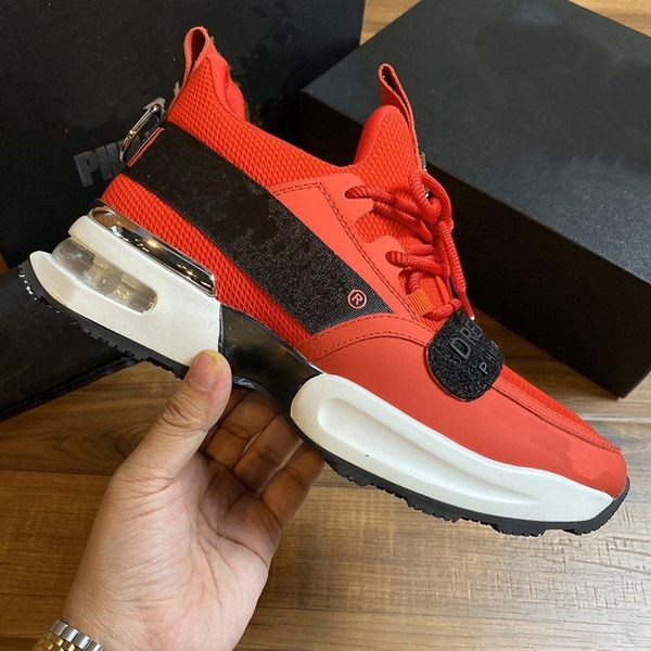 2022 velvet mens casual shoes genuine leather triple black white university red pink platform men women luxury designer sneakers chaussures, Red;white
2022 velvet mens casual shoes genuine leather triple black white university red pink platform men women luxury designer sneakers chaussures, Red;white