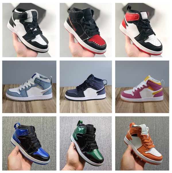 designers kids basketball shoes 1s high boys girls athletic outdoor sneakers children trainer size 24-35, Black
designers kids basketball shoes 1s high boys girls athletic outdoor sneakers children trainer size 24-35, Black