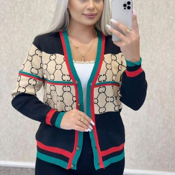 luxury clothes womens sweater for designer sweaters casual knit contrast color long-sleeved autumn fashion classic ladies v-neck cardigan co, White;black
luxury clothes womens sweater for designer sweaters casual knit contrast color long-sleeved autumn fashion classic ladies v-neck cardigan co, White;black