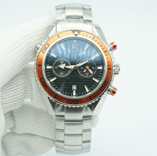 new men's quartz luxury watch 007 dial black chronograph ocean diver 600m stainless steel case back sports sea mens calendar expedition, Slivery;brown
new men's quartz luxury watch 007 dial black chronograph ocean diver 600m stainless steel case back sports sea mens calendar expedition, Slivery;brown