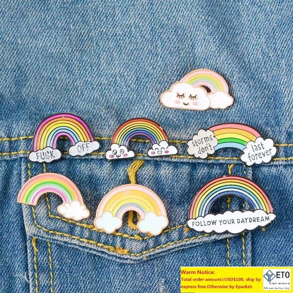 cartoon rainbow and clouds enamel brooches for women men kid collection fashion metal lapel badge brooch pins jewelry gifts for children, Gray
cartoon rainbow and clouds enamel brooches for women men kid collection fashion metal lapel badge brooch pins jewelry gifts for children, Gray