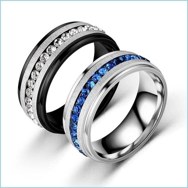 cluster rings stainless steel diamond ring band finger white blue single row crystal engagement wed rings women men fashion jewelry dhoeh, Golden;silver
cluster rings stainless steel diamond ring band finger white blue single row crystal engagement wed rings women men fashion jewelry dhoeh, Golden;silver