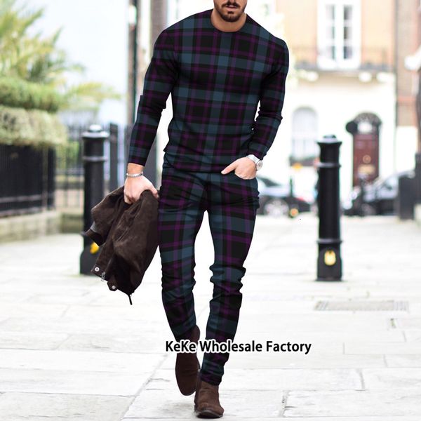 mens tracksuits autumn europe and america tracksuit set 3d plaid printed casual long sleeves tshirtstrousers suit outfits jogging pants 2211, Gray
mens tracksuits autumn europe and america tracksuit set 3d plaid printed casual long sleeves tshirtstrousers suit outfits jogging pants 2211, Gray