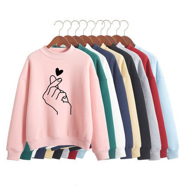 women's hoodies sweatshirts women candy hoodies casual kpop finger heart love pattern print oneck sweatshirts hoodie long sleeve female, Black
women's hoodies sweatshirts women candy hoodies casual kpop finger heart love pattern print oneck sweatshirts hoodie long sleeve female, Black