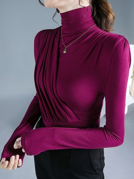 women's tshirt solid elegant long sleeve womens tshirt casual black fashion t shirt ladies fashion european tee shirt 221124, White
women's tshirt solid elegant long sleeve womens tshirt casual black fashion t shirt ladies fashion european tee shirt 221124, White