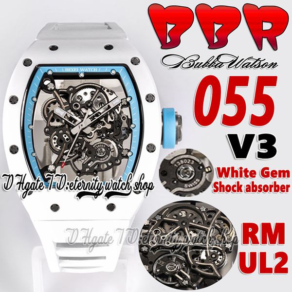 bbr v3 bbrf055 mens watch rmul2 automatic movement white ceramic case skeleton dial blue inner ring white natural rubber strap super edition, Slivery;brown
bbr v3 bbrf055 mens watch rmul2 automatic movement white ceramic case skeleton dial blue inner ring white natural rubber strap super edition, Slivery;brown