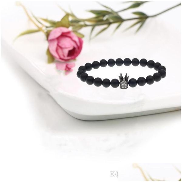 beaded matte black agate crown stone beaded bracelet couple fashion jewelry decoration gift drop delivery bracelets dhal8
beaded matte black agate crown stone beaded bracelet couple fashion jewelry decoration gift drop delivery bracelets dhal8