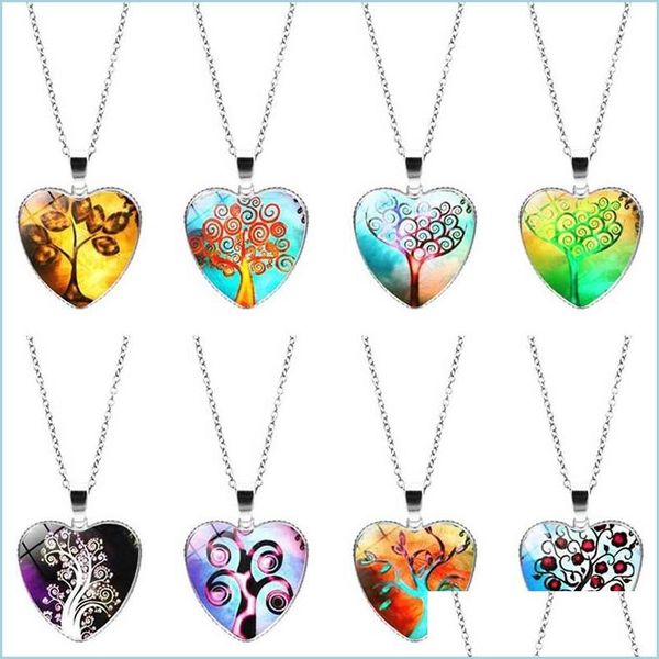 pendant necklaces glass cabochon tree of life necklace sier chain heart pendant necklaces women girl children fashion jewelry gift d dh98v, Silver
pendant necklaces glass cabochon tree of life necklace sier chain heart pendant necklaces women girl children fashion jewelry gift d dh98v, Silver