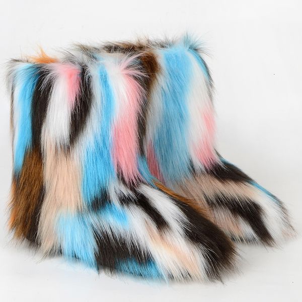 boots winter women snow fluffy furry faux fur ski ladies thick warm slip on cozy fuzzy middle calf 221123, Black
boots winter women snow fluffy furry faux fur ski ladies thick warm slip on cozy fuzzy middle calf 221123, Black
