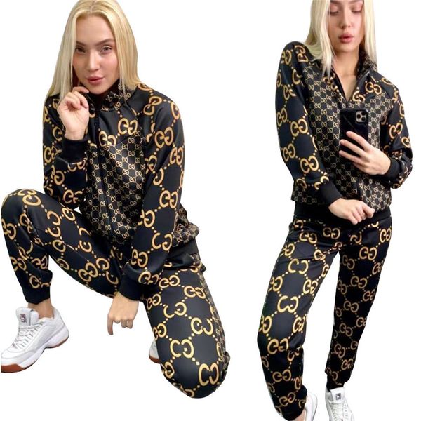 2023 brand designer women tracksuits winter spring fashion two piece set casual jacket pants zipper sports suit long sleeve outfits 9046, Gray
2023 brand designer women tracksuits winter spring fashion two piece set casual jacket pants zipper sports suit long sleeve outfits 9046, Gray