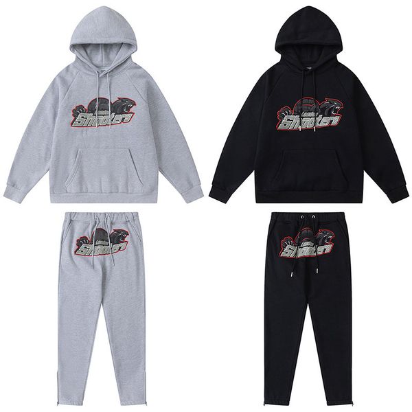 2022 new designer autumn winter mens tracksuits red black tiger head animal towel embroidery plush hooded sweater zipper pants men's an, Gray
2022 new designer autumn winter mens tracksuits red black tiger head animal towel embroidery plush hooded sweater zipper pants men's an, Gray