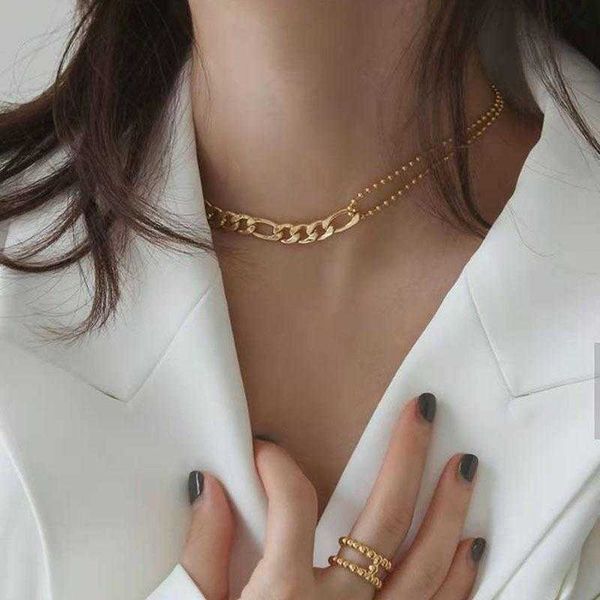chains luxury desinger figaro beads chain patchwork choker necklace for girl stainless steel 18k gold chains necklaces women, Silver
chains luxury desinger figaro beads chain patchwork choker necklace for girl stainless steel 18k gold chains necklaces women, Silver