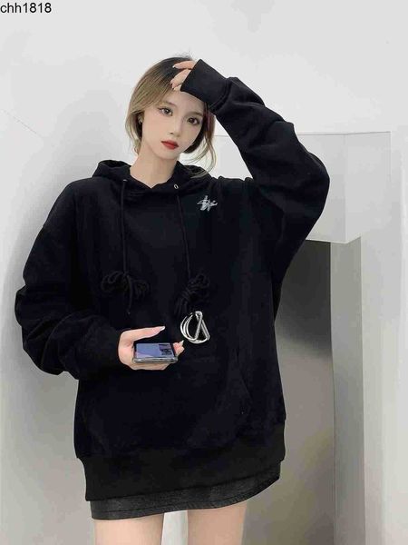 we11done new style sweater hooded men's and women's long sleeved loose welldone easy closing qianxi same style autumn and winter c, Black
we11done new style sweater hooded men's and women's long sleeved loose welldone easy closing qianxi same style autumn and winter c, Black