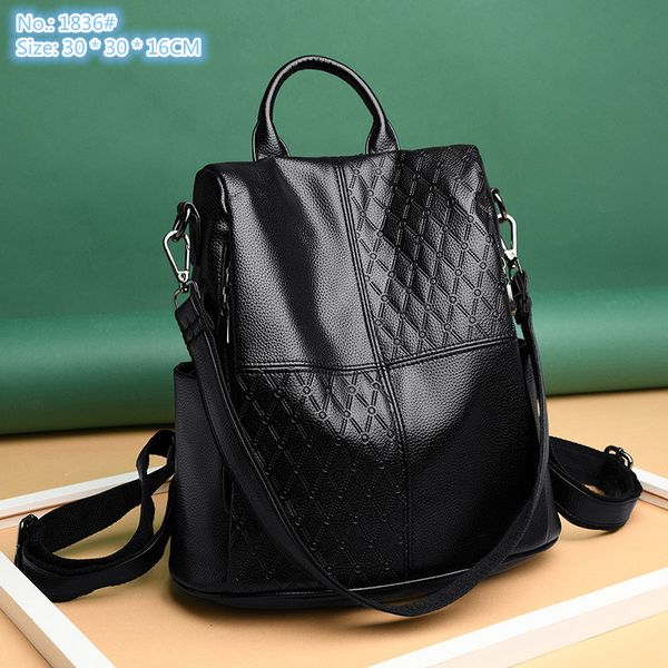 wholesale factory ladies shoulder bags 4 colors multifunctional soft leather backpack simple joker solid color anti-theft women handbag clas
wholesale factory ladies shoulder bags 4 colors multifunctional soft leather backpack simple joker solid color anti-theft women handbag clas