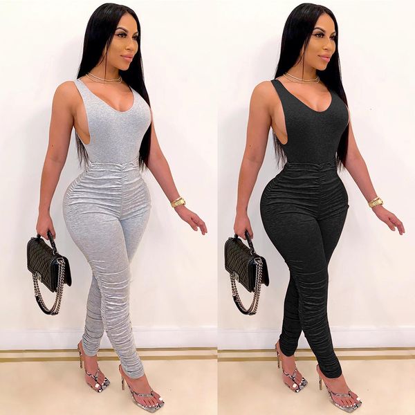 women's jumpsuits rompers backless vneck pleated slim fit lady pants european and american women clothes plus size black white 221123
women's jumpsuits rompers backless vneck pleated slim fit lady pants european and american women clothes plus size black white 221123