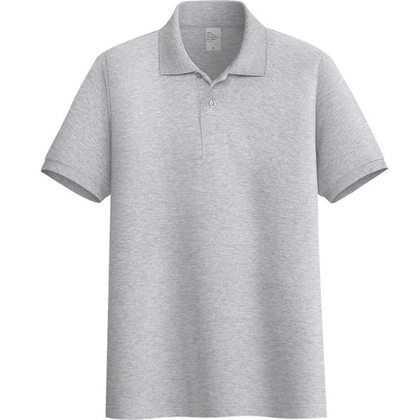 195g men's short sleeve polo shirt solid color men and women couple lapel summer t-shirt c02, White;black
195g men's short sleeve polo shirt solid color men and women couple lapel summer t-shirt c02, White;black