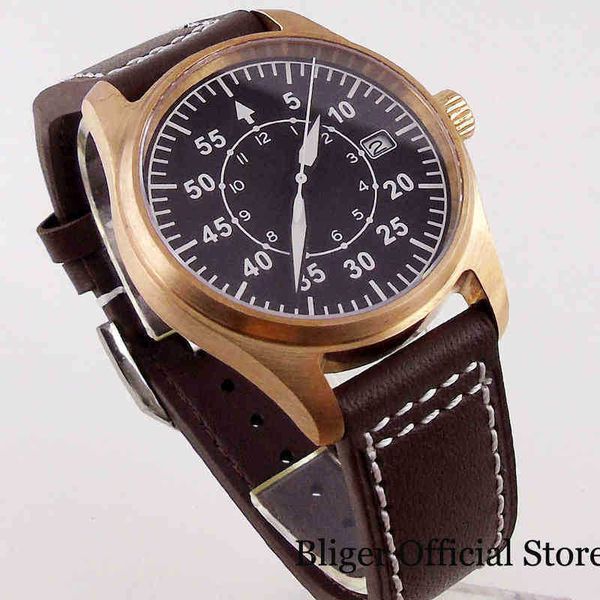 luxury pilot watch for men prx watch 9111 bliger real bronze movement selfwinding men sapphire glass genuine leather band 39mm case, Slivery;black
luxury pilot watch for men prx watch 9111 bliger real bronze movement selfwinding men sapphire glass genuine leather band 39mm case, Slivery;black