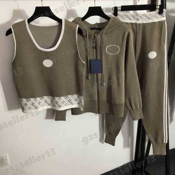 three piece sets outfit knitted tracksuits designer womens sport suit fashion brand lou letter logo print clothes luxury women clothing 0912, Gray
three piece sets outfit knitted tracksuits designer womens sport suit fashion brand lou letter logo print clothes luxury women clothing 0912, Gray