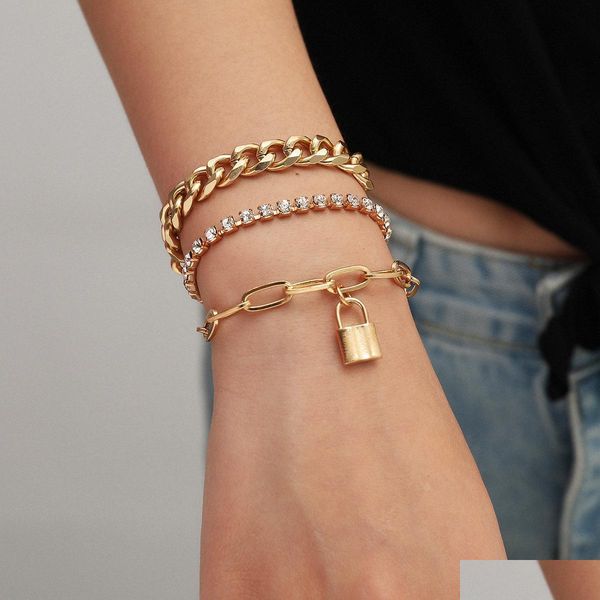 charm bracelets hip hop gold chains lock charm bracelet diamond stackable bracelets for women fashion jewelry gift drop delivery dhhab, Golden;silver
charm bracelets hip hop gold chains lock charm bracelet diamond stackable bracelets for women fashion jewelry gift drop delivery dhhab, Golden;silver
