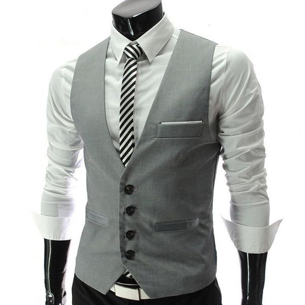 mens suits blazers vest business casual waistcoat formal gilet slim style clothing workwear 221123, White;black
mens suits blazers vest business casual waistcoat formal gilet slim style clothing workwear 221123, White;black