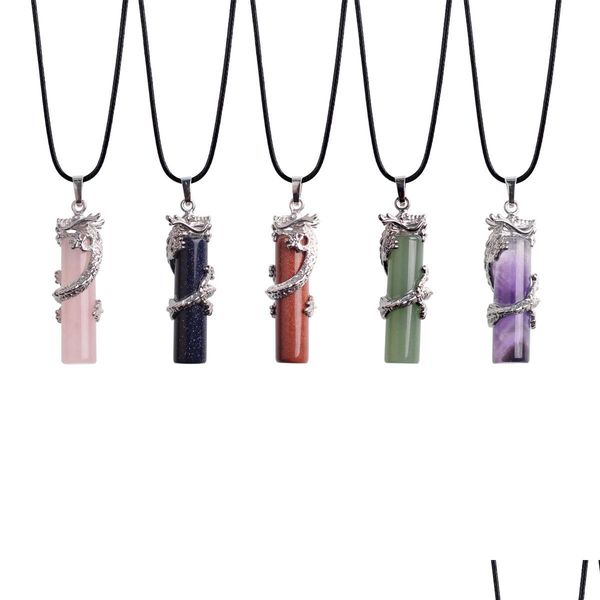 pendant necklaces dragon and phoenix pendant column pillar pyrite natural gemstone tribal ethnic carved necklace stainless s dhgarden dh5xo, Silver
pendant necklaces dragon and phoenix pendant column pillar pyrite natural gemstone tribal ethnic carved necklace stainless s dhgarden dh5xo, Silver