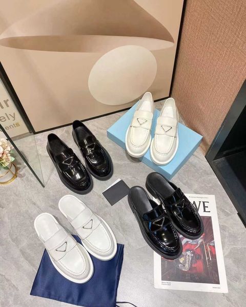 dress shoes designer shoes casual shoe lazy loafers women flat 100% authentic cowhide slipper metal buckle lady leather letter mu, Black
dress shoes designer shoes casual shoe lazy loafers women flat 100% authentic cowhide slipper metal buckle lady leather letter mu, Black