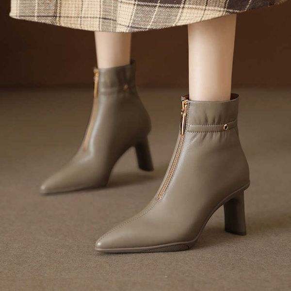 boots super soft cotton sheepskin women's pointed toe thick high heel front zippered short boots autumn and winter 2022 new, Black
boots super soft cotton sheepskin women's pointed toe thick high heel front zippered short boots autumn and winter 2022 new, Black
