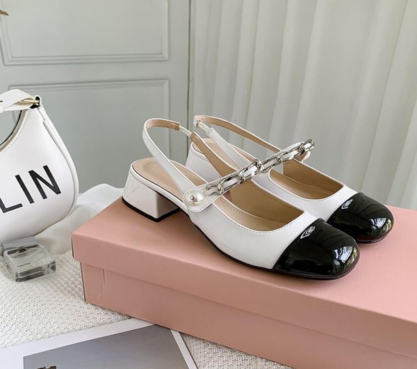 miu mary jane baotou sandals women039s thick heel pearl color contrast back empty single shoe middle summer shoes4584408 d9zm, Black
miu mary jane baotou sandals women039s thick heel pearl color contrast back empty single shoe middle summer shoes4584408 d9zm, Black