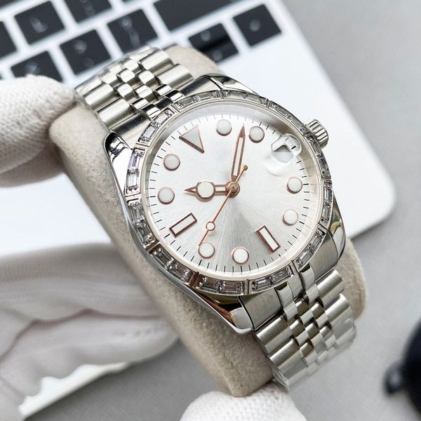 watch women watch mechanical movement watches 32mm bezel stainless steel strap montre de luxe wristwatch for ladies waterproof, Slivery;golden
watch women watch mechanical movement watches 32mm bezel stainless steel strap montre de luxe wristwatch for ladies waterproof, Slivery;golden