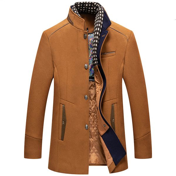 men's wool blends winter wool coat men long woollen windbreaker men woolen overcoat double collar casual thick trench coat jacket male, Black
men's wool blends winter wool coat men long woollen windbreaker men woolen overcoat double collar casual thick trench coat jacket male, Black