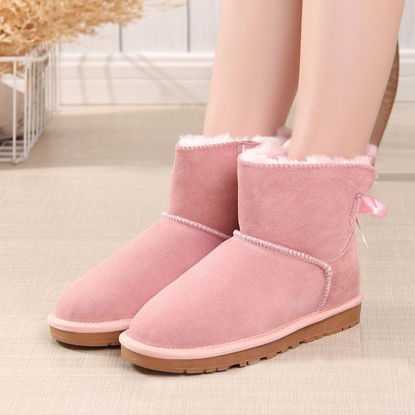 2022 fashion boots snow slippers boots plush classical design bowknot keep warm short winter leather sheepskin sell aus l bow u transshipmen, Black
2022 fashion boots snow slippers boots plush classical design bowknot keep warm short winter leather sheepskin sell aus l bow u transshipmen, Black