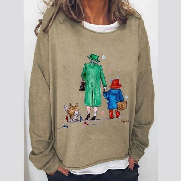 women's hoodies sweatshirts fashion queen long sleeved tshirt female clothing solid casual baggy 100 cotton fabric pullover 221124, Black
women's hoodies sweatshirts fashion queen long sleeved tshirt female clothing solid casual baggy 100 cotton fabric pullover 221124, Black